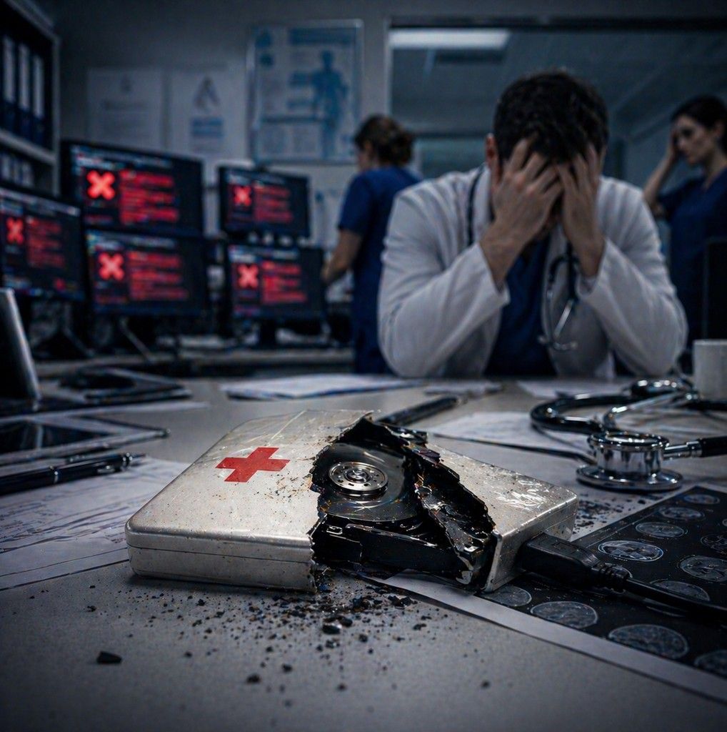 Резервные копии в клинике: почему «бэкап на внешнем диске» — это не резервное копирование